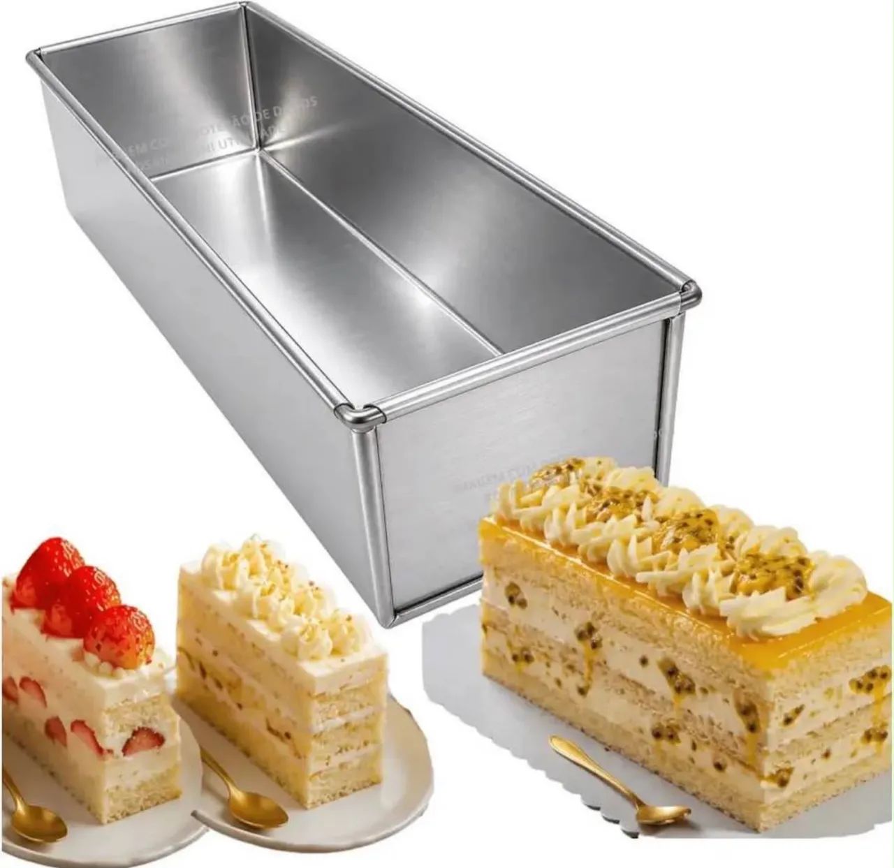 2 formas de bolo retangular (Slice Cake)