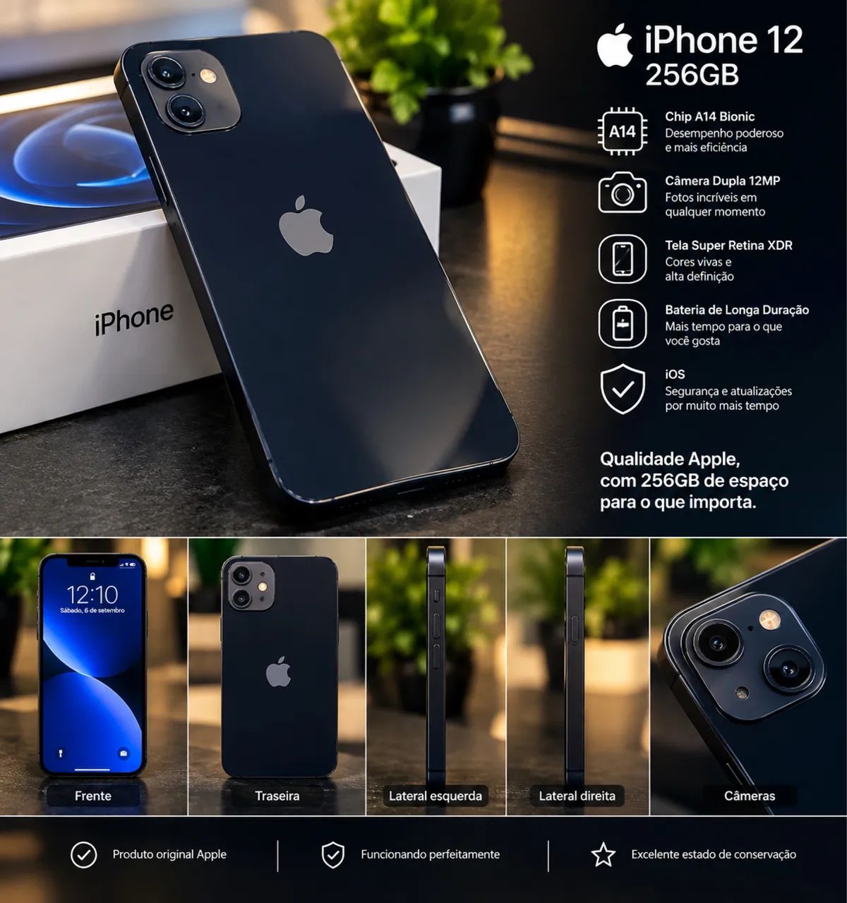 iPhone 12 256gb - Celulares e Smartphones - Santa Maria, Brasília