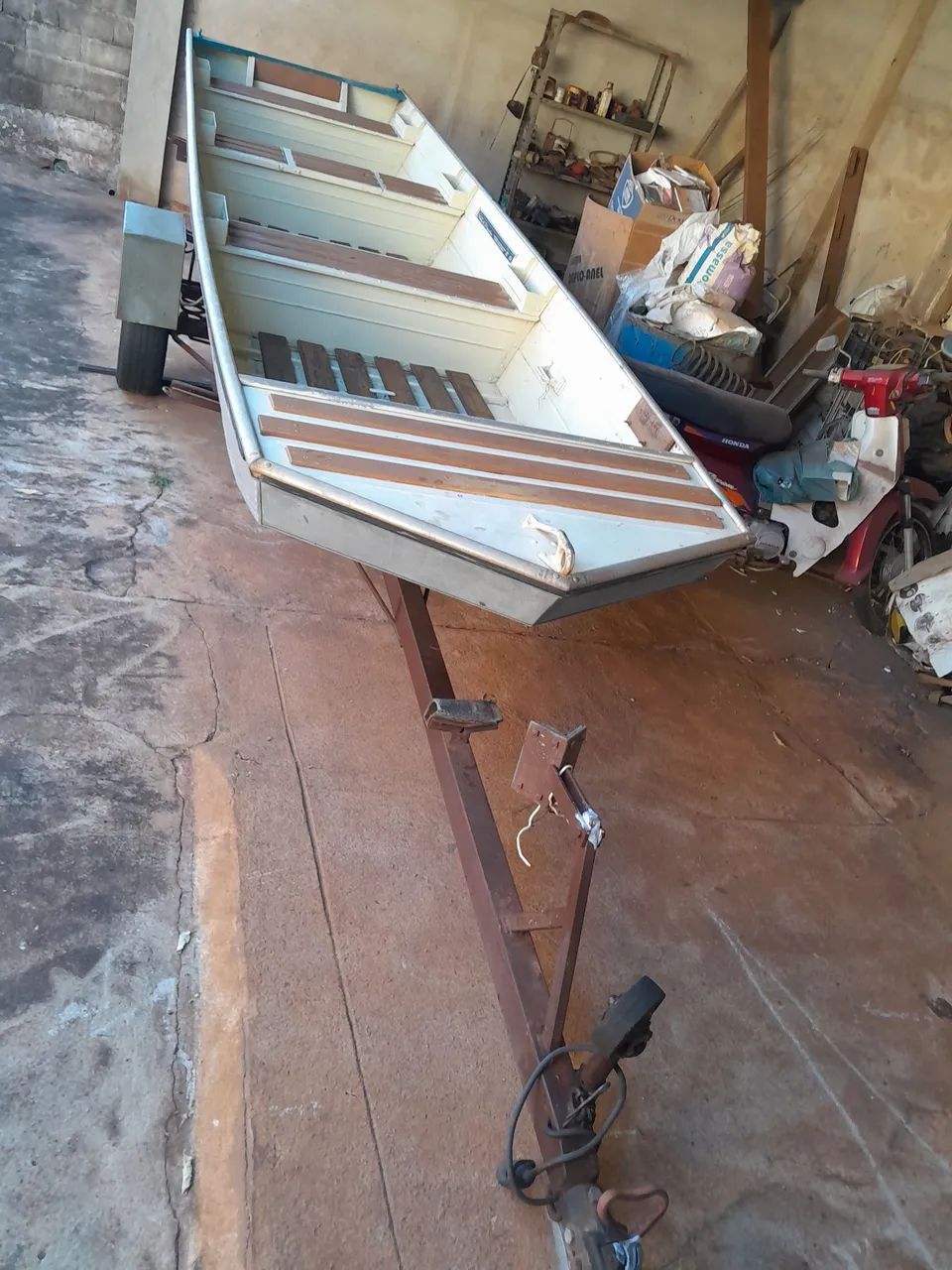 Barco + motor + carreta - Foto 3
