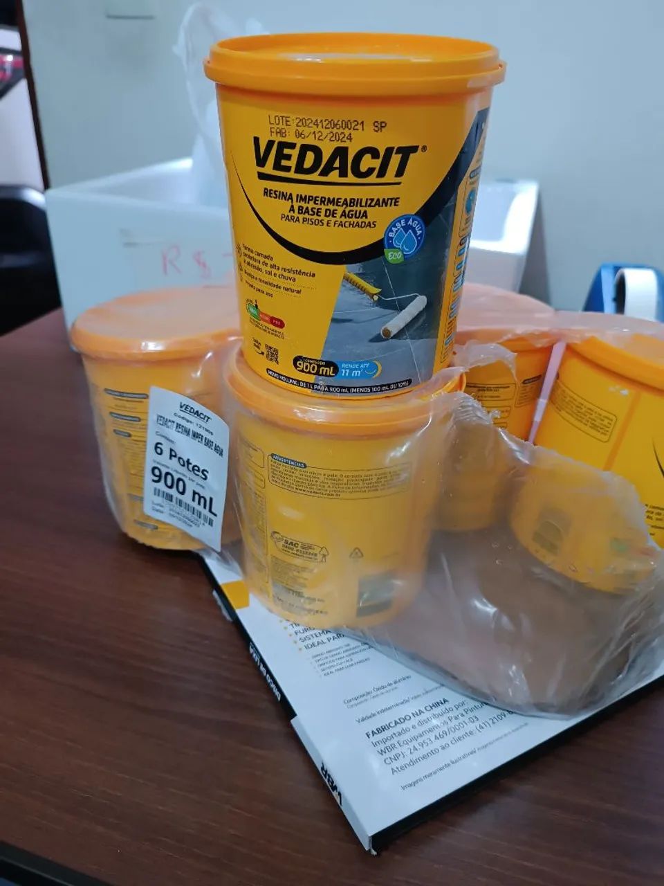 Resina impermeabilizante Vedacit 900 ml base água  - Foto 5