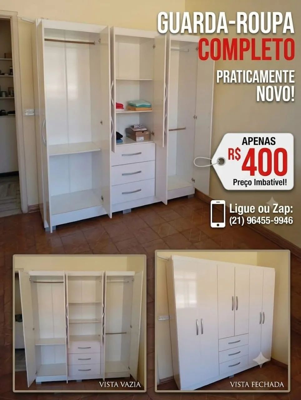 Guarda roupa Branco 