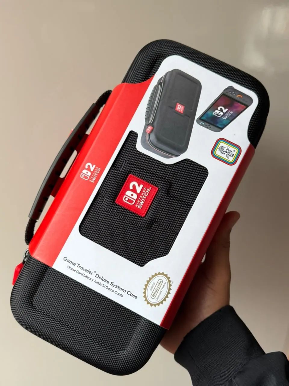 Capa Deluxe Premium Rds Nintendo Switch 2 Oled Preto - Foto 2
