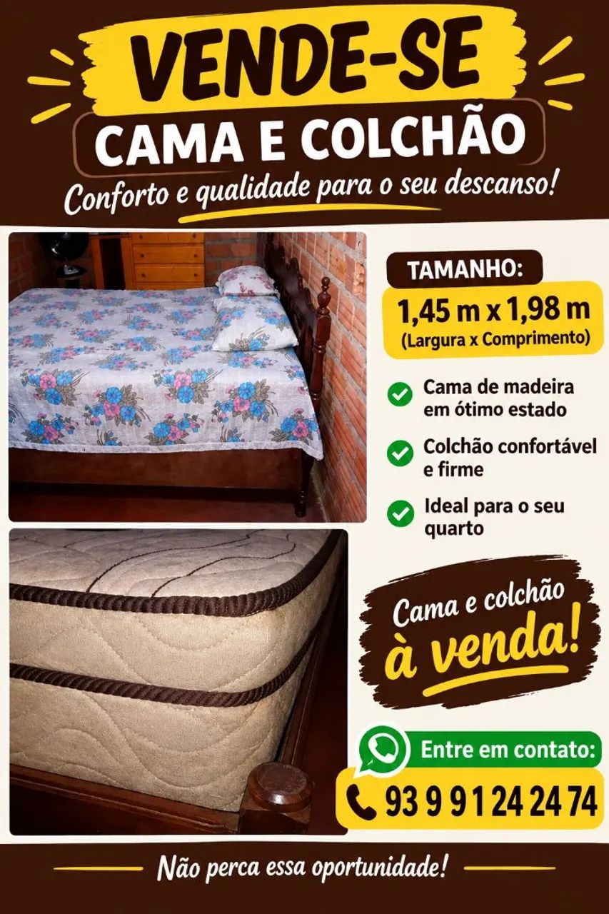 Cama+colchão 