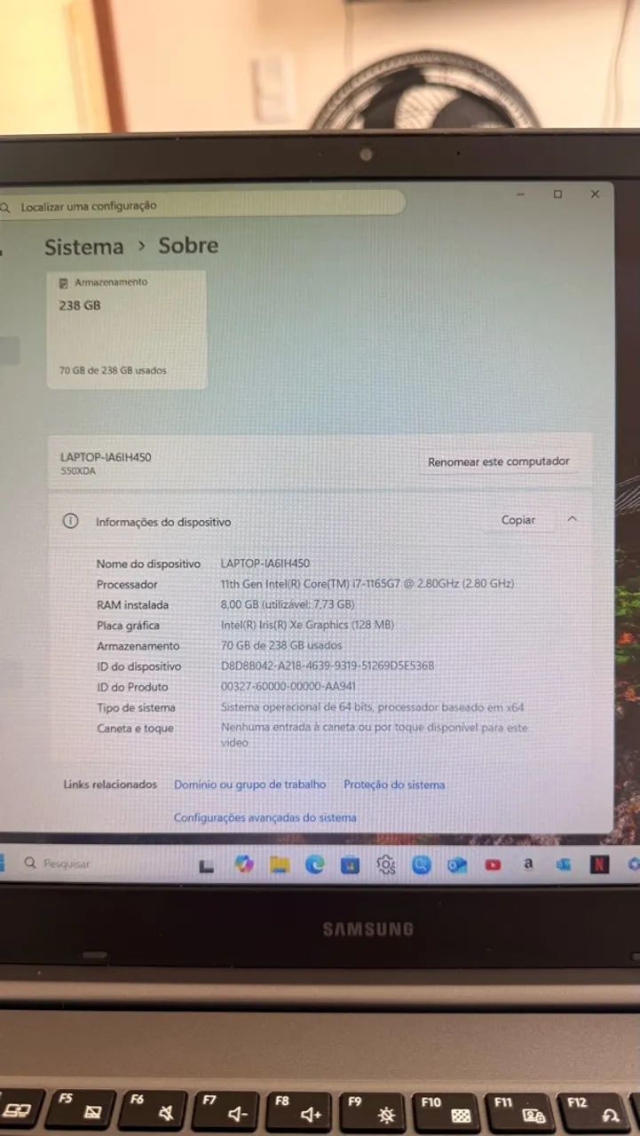 Notebook Samsung i7 - Foto 3