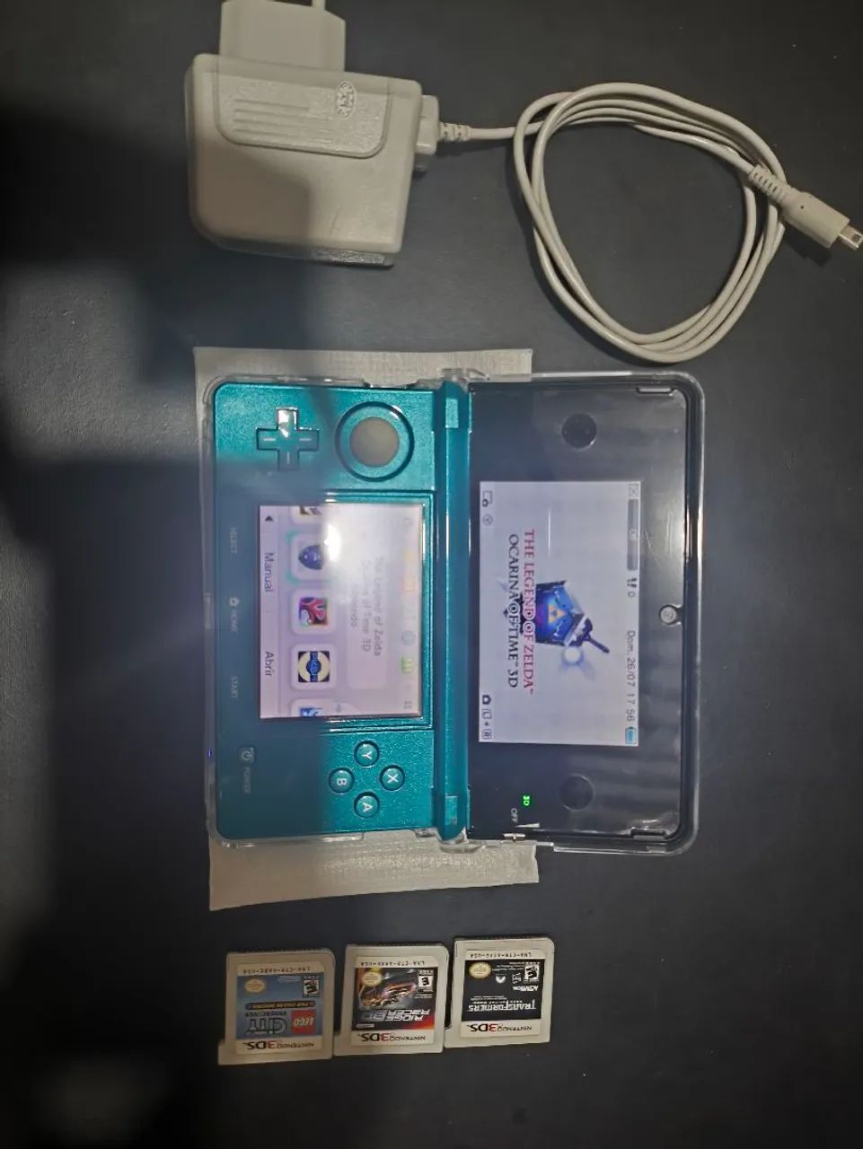Nintendo 3DS aqua blue - sd 16gb - Foto 2