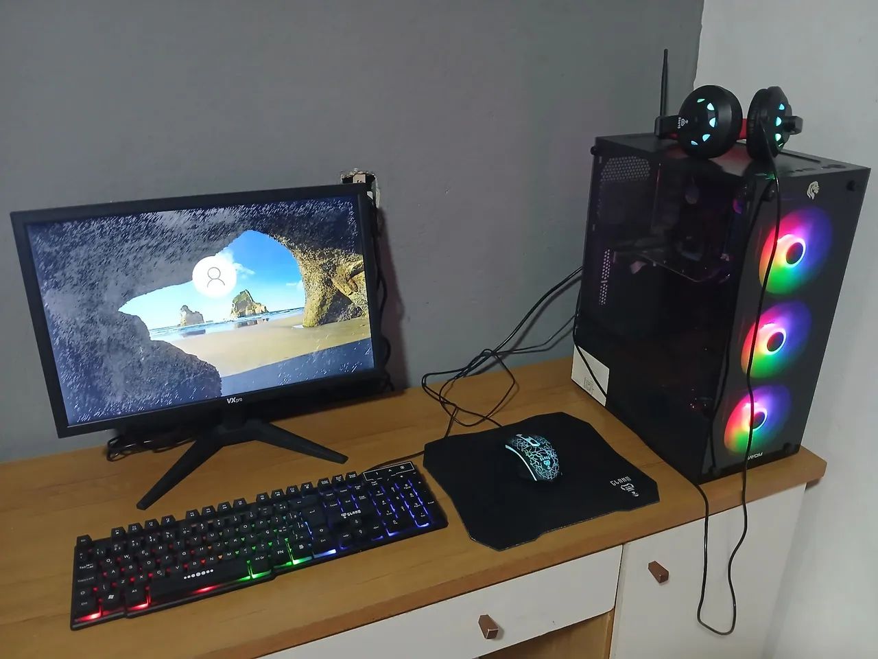 Pc gamer placa de vídeo processador i5 