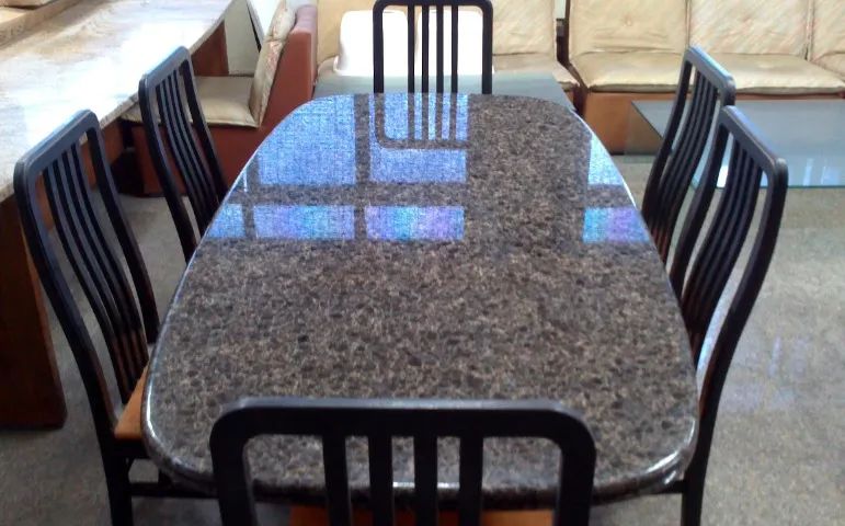 Mesa de Pedra - Granito nobre Brunet Imperial - Foto 2