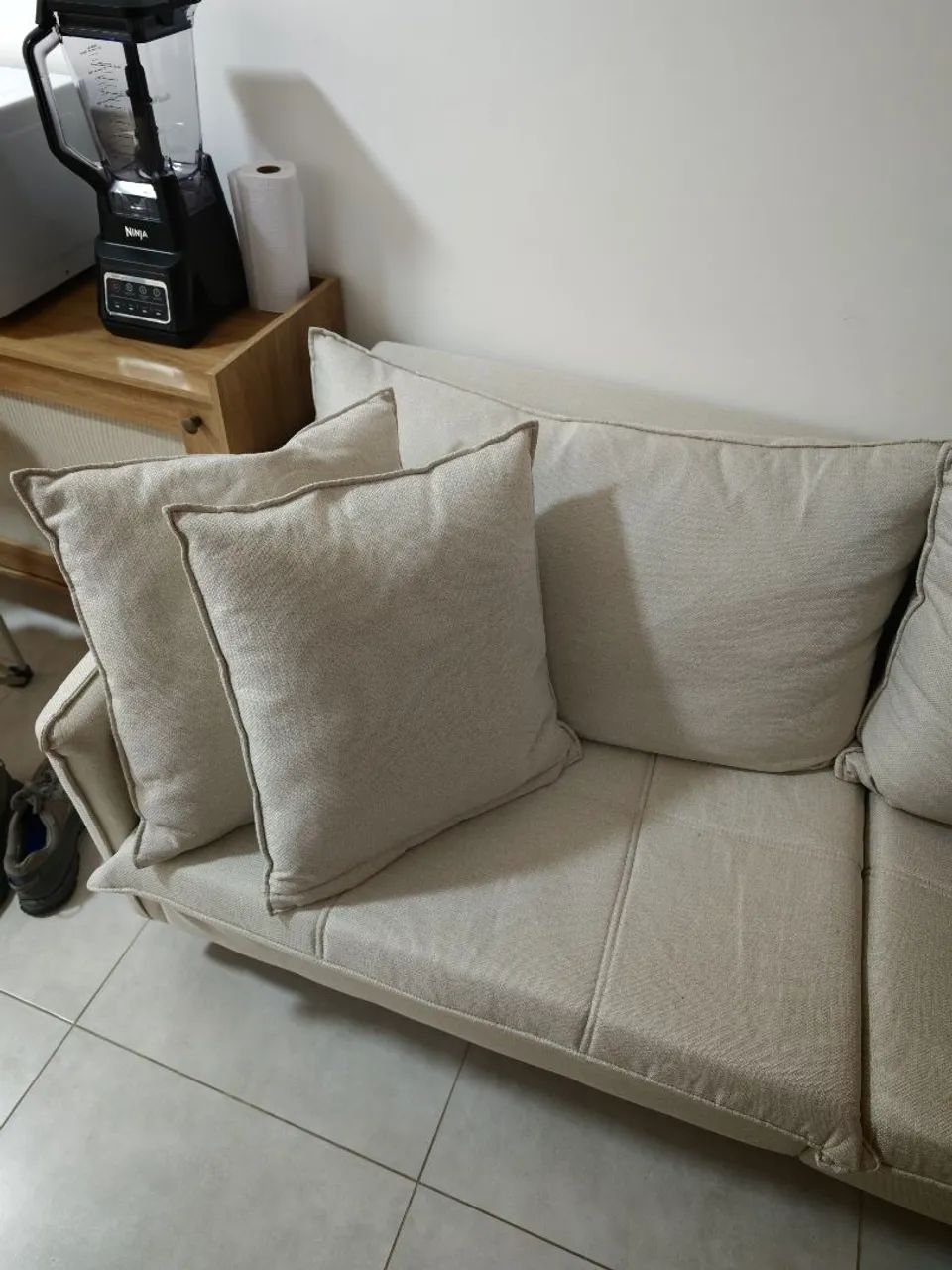 Sofá Marjom Aruana em Linho - 3 lugares - 2,00m - Foto 2