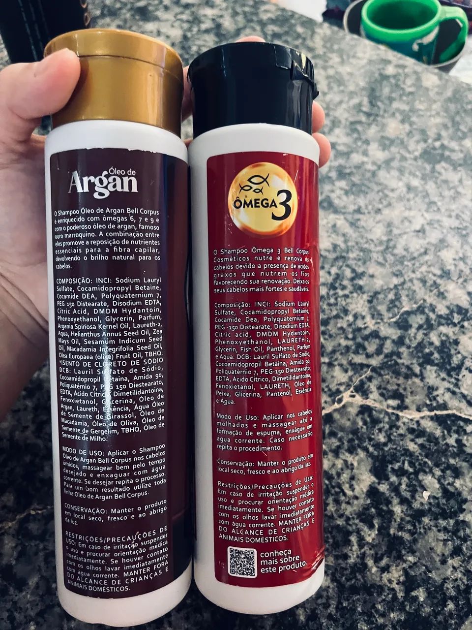 2 SHAMPOO DE ÓLEO DE ARGAN E OMÉGA Com varia ma embalagem - Foto 4