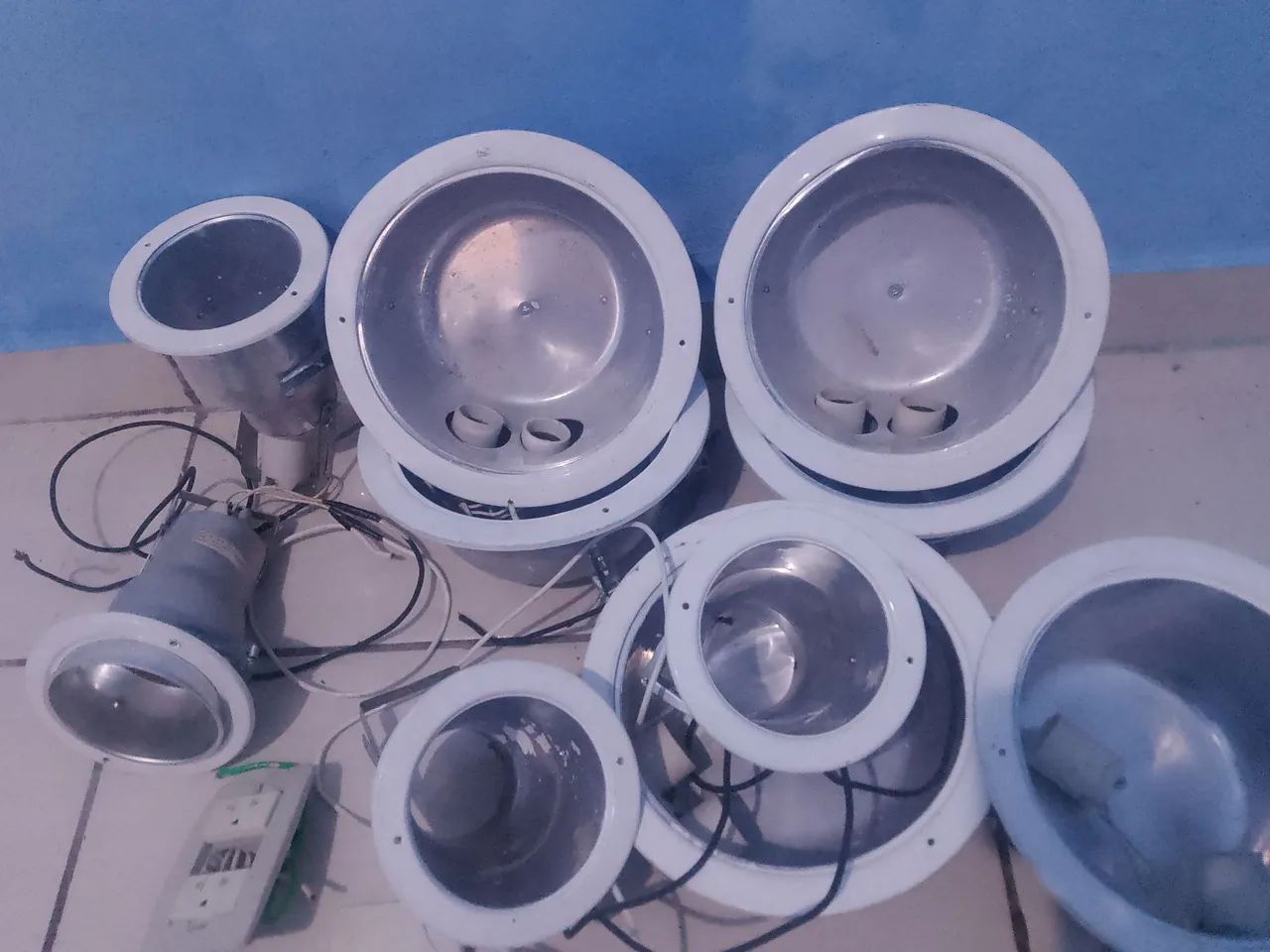 luminárias Rebaixamento Gesso lote com 10