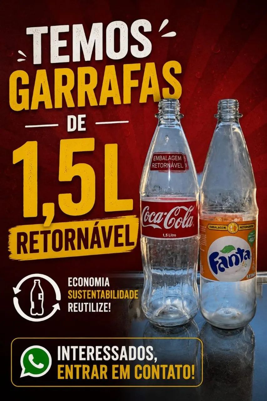 Garrafa Pet Retornavel 1.5L