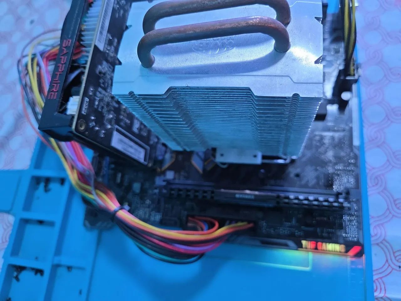 Placa mãe TUF h310m-plus gaming/br com defeito. - Foto 2