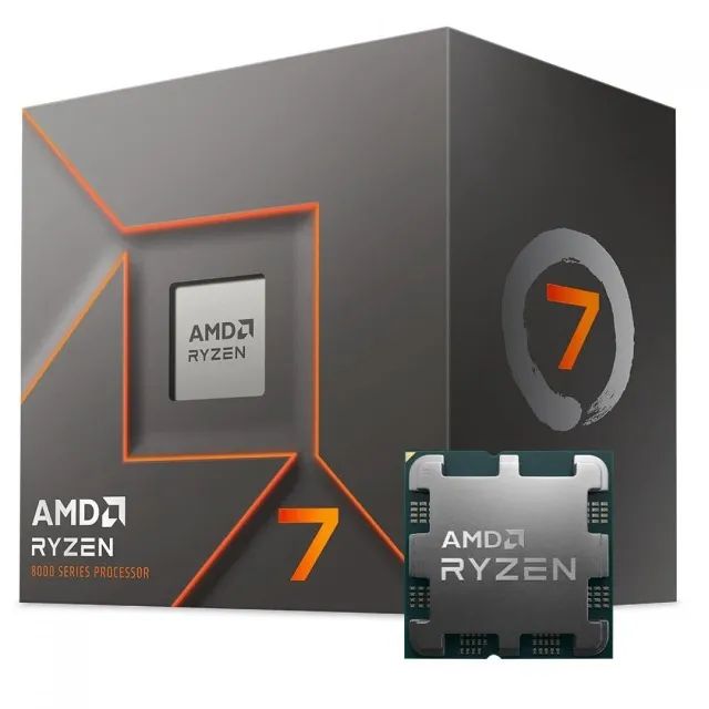 Processador AMD Ryzen 7 8700F 8 Núcleos 16 Threads 5,0GHz AM5