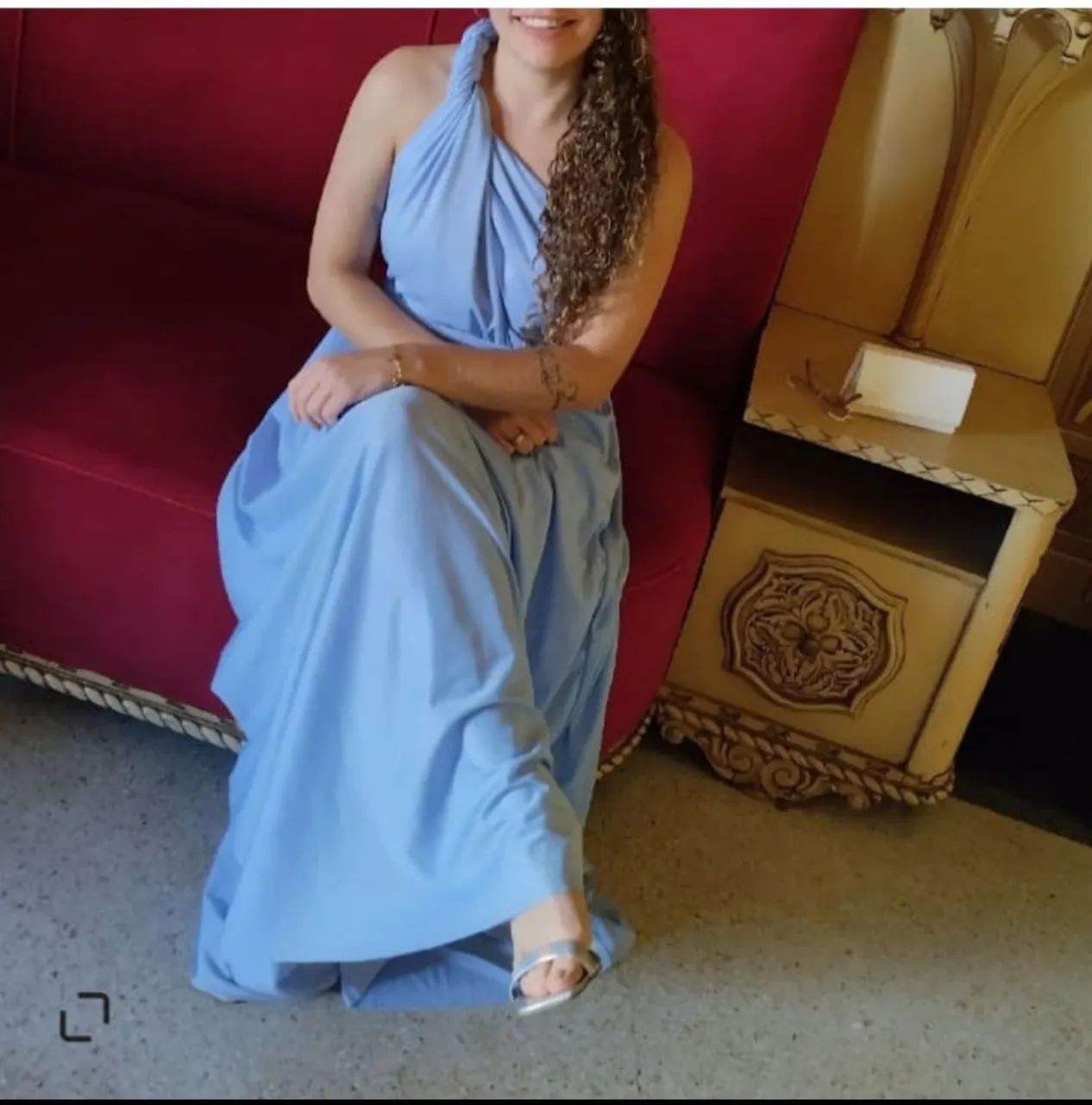 Vestido longo azul serenity  - Foto 2