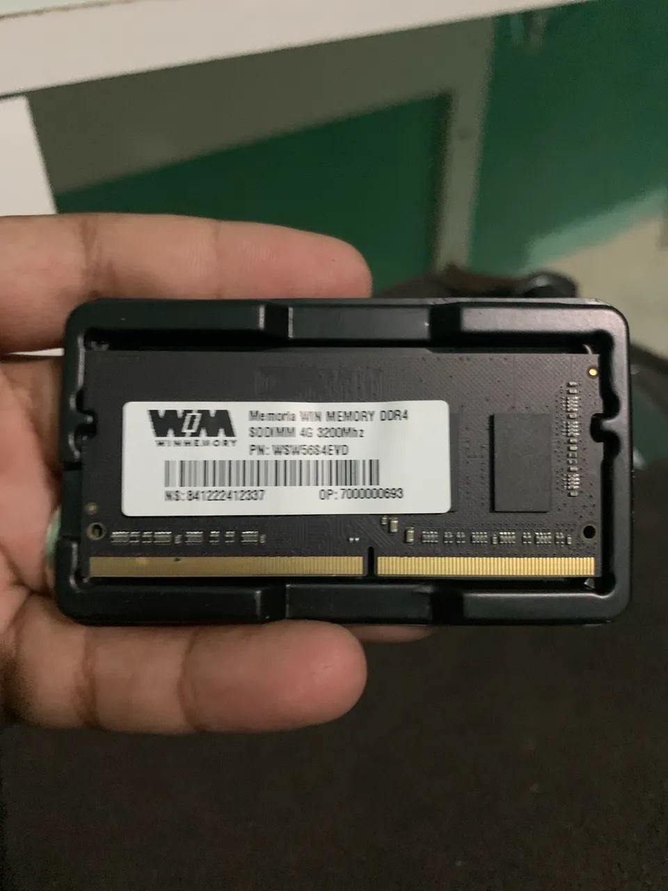 Memória ram notebook ddr4 4gb 3200mhz
