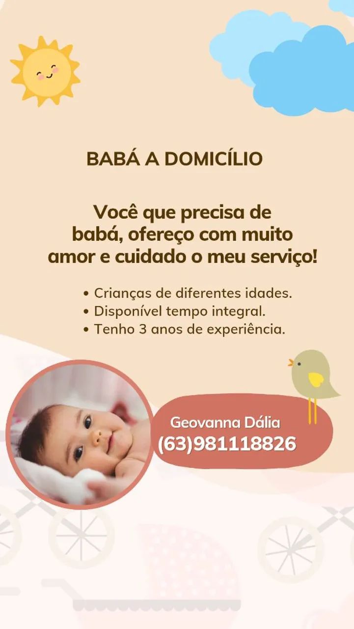 Babá a domicílio 