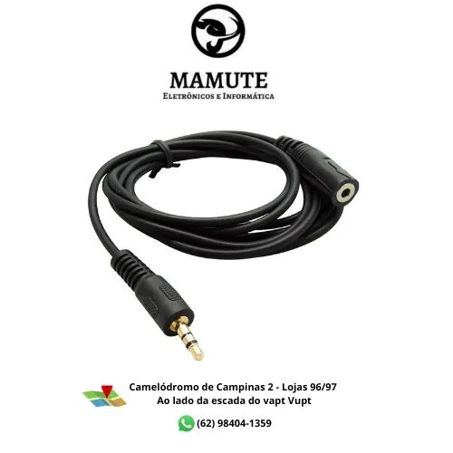 Cabo Extensor P2 Macho X P2 Fêmea 1,5M Audio