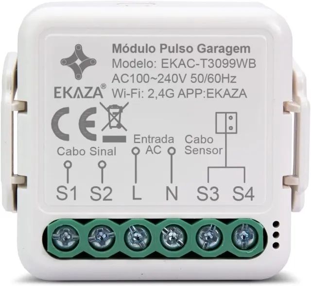 EKAZA Mini Modulo Interruptor Pulso com sensor de garagem - Foto 2