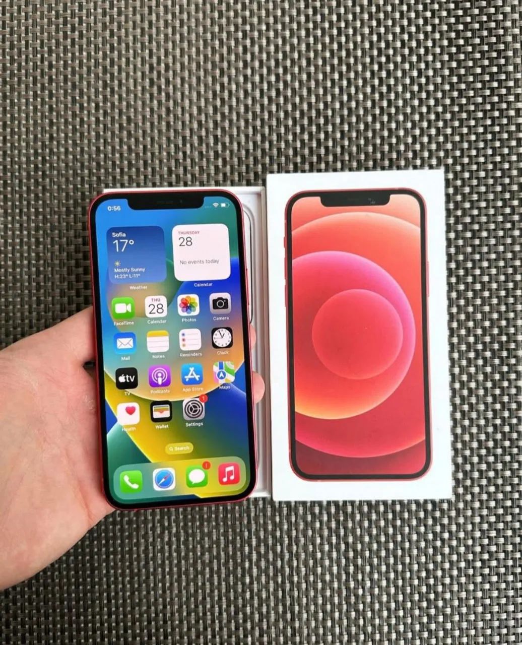 iPhone 12 Red 128GB Completo Caixa e Nota Fiscal Aceito Cartão