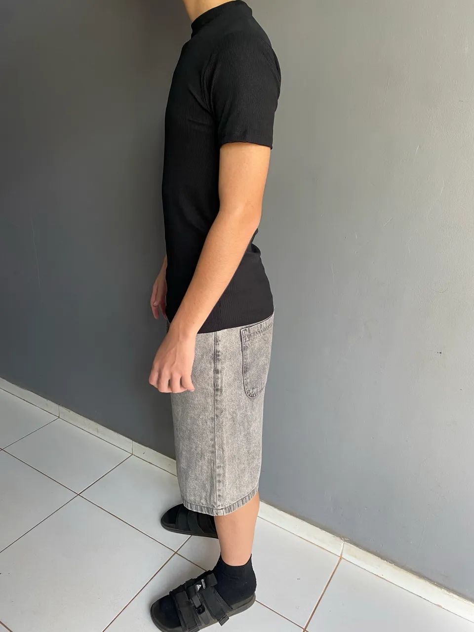 Camisa slim justinha(gringa canelada) - Foto 3