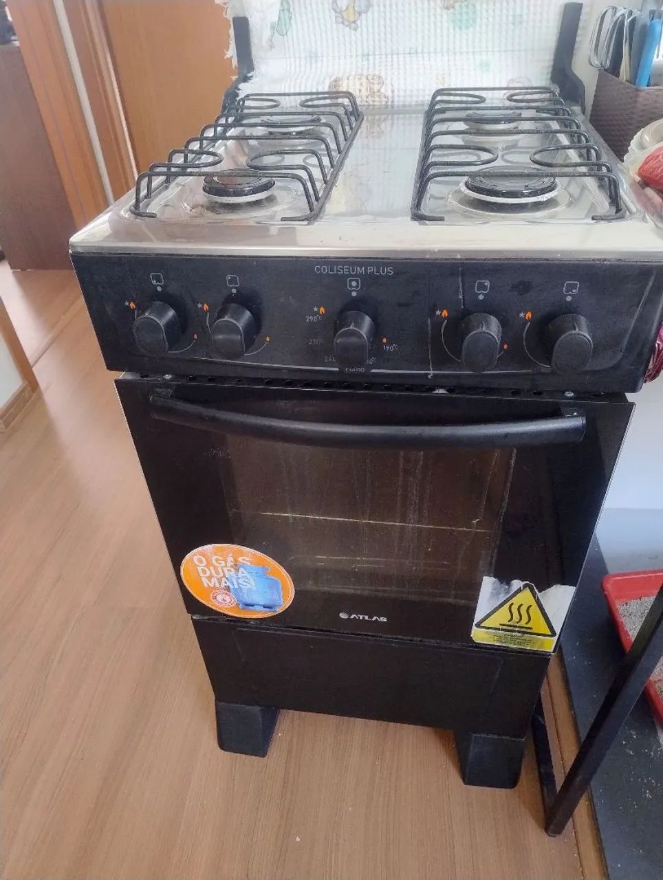 Fogão 4 bocas sem acendimento automático