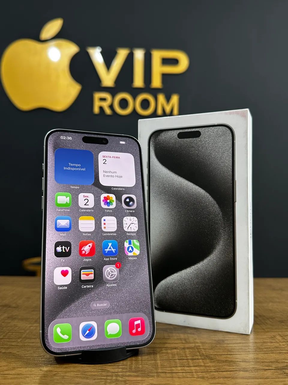 iPhone 15 Pro Max 256gb branco semi novo impecável  - Foto 4
