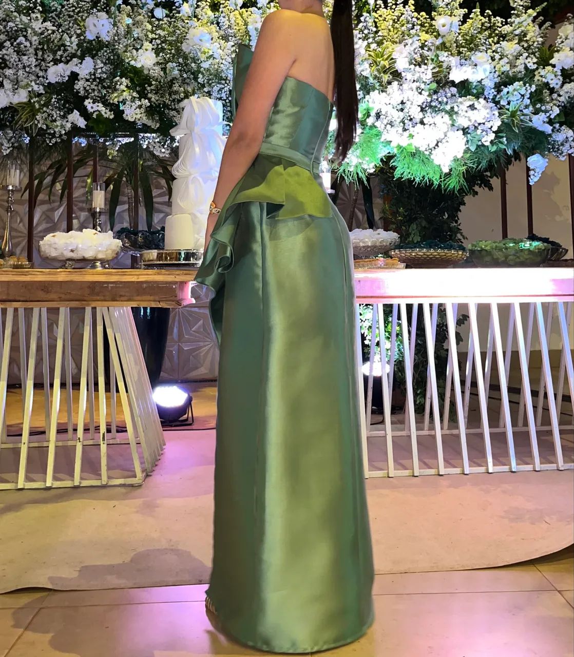 Vestido de festa longo verde - Foto 5