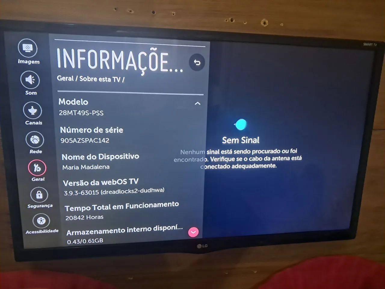 Smart TV LG 28 Polegadas - Foto 2