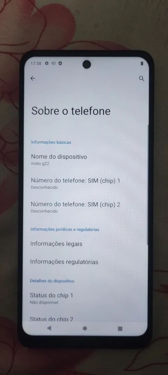 Moto G22 nos preços 