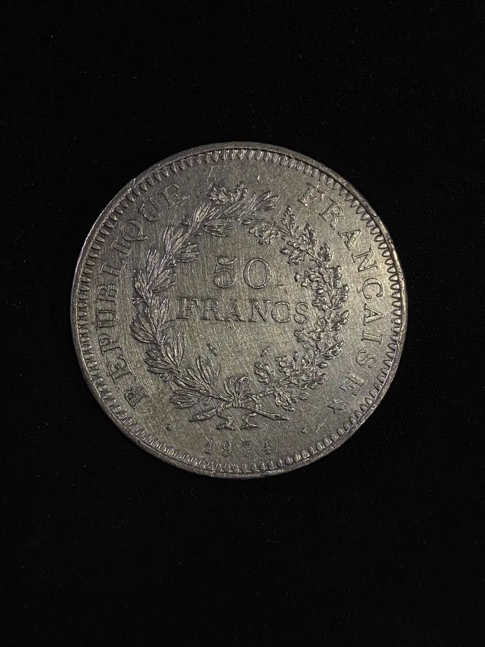 Moedas de prata - 1 e 50 Francos e 20 Cruzeiros