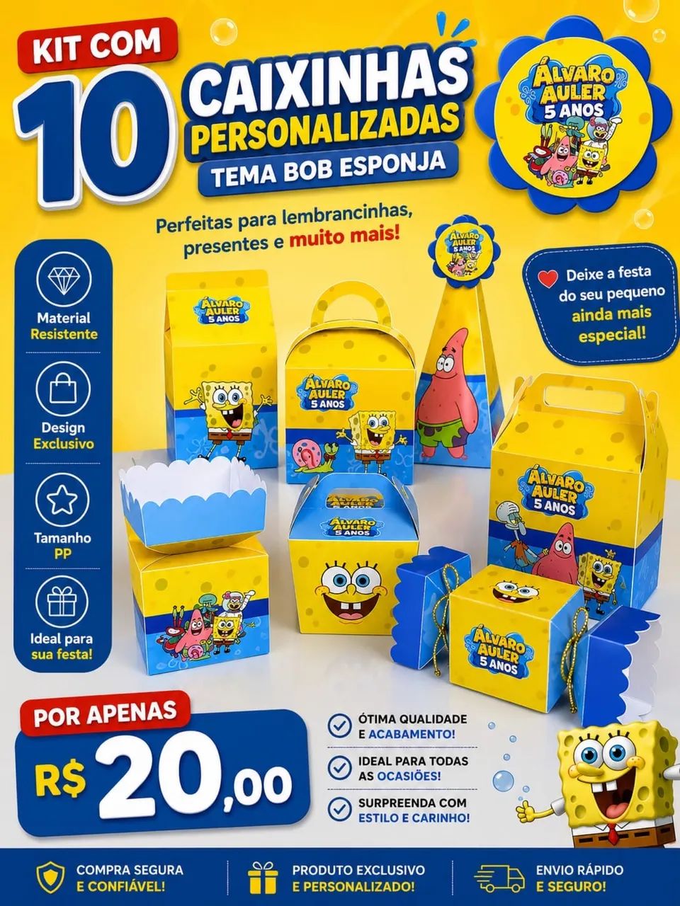 Caixinhas personalizada feito sobre encomenda 