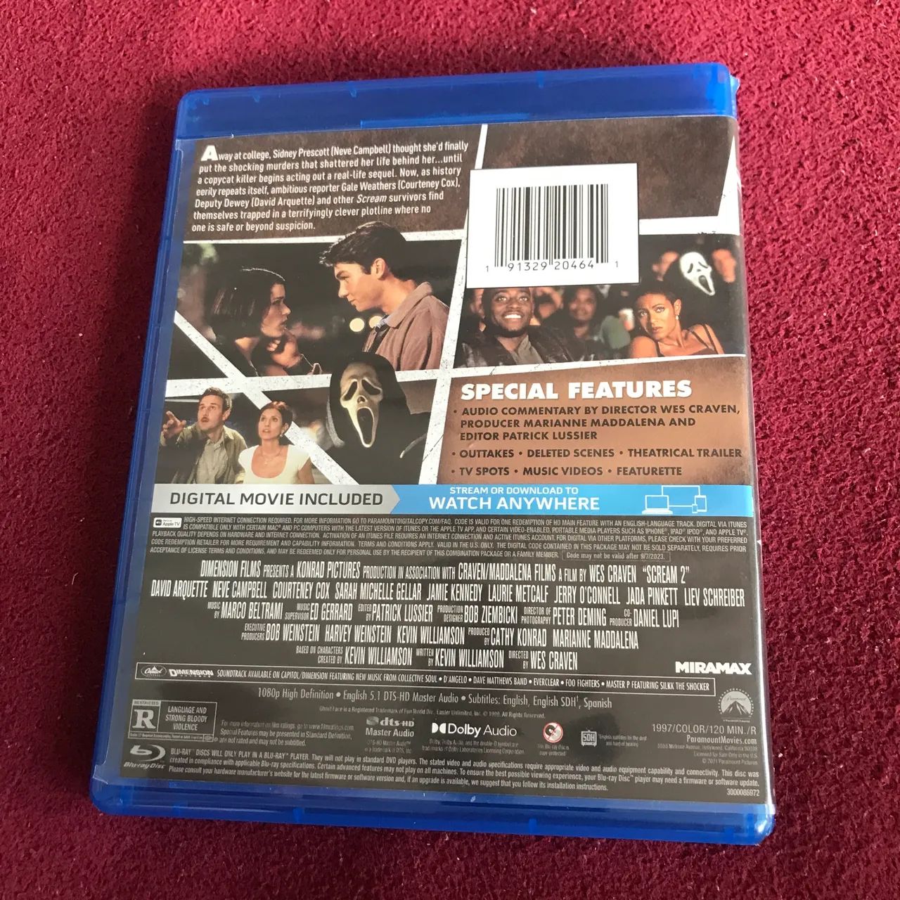 Blu ray Pânico 2 importado Scream - Foto 2