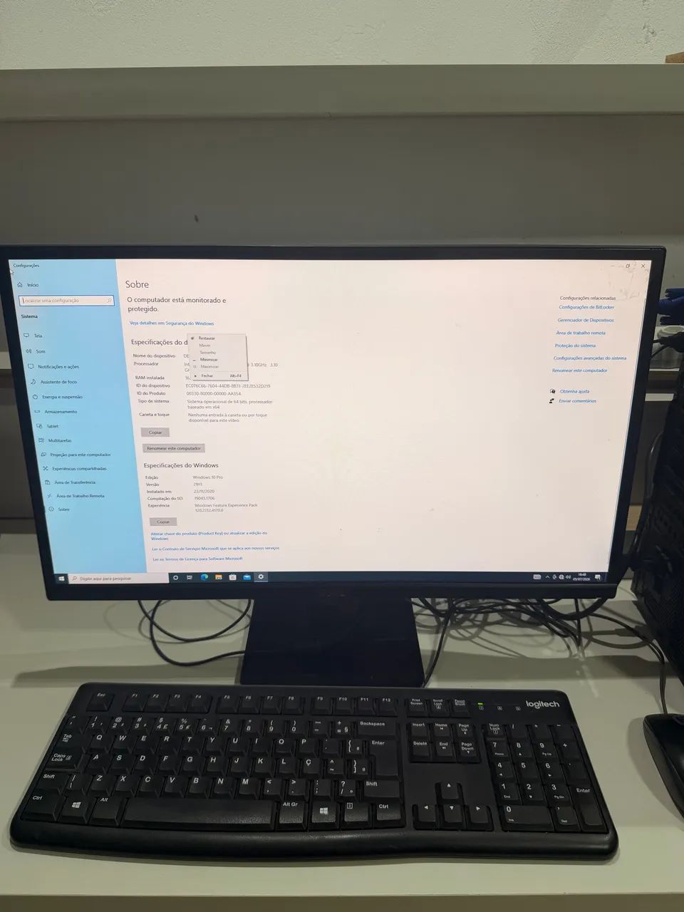 Computador i5 3 geração 16GB de memória tela de 23 polegadas - Foto 2