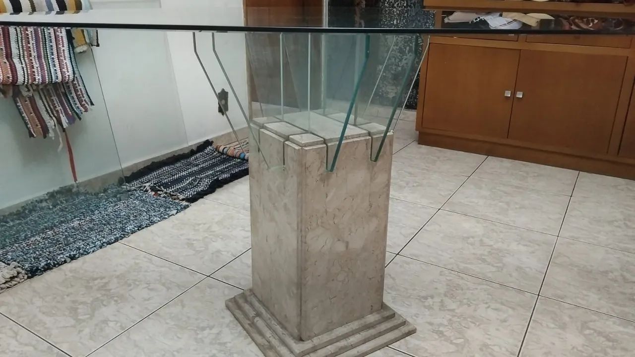 Mesa de jantar com tampo vidro  - Foto 3