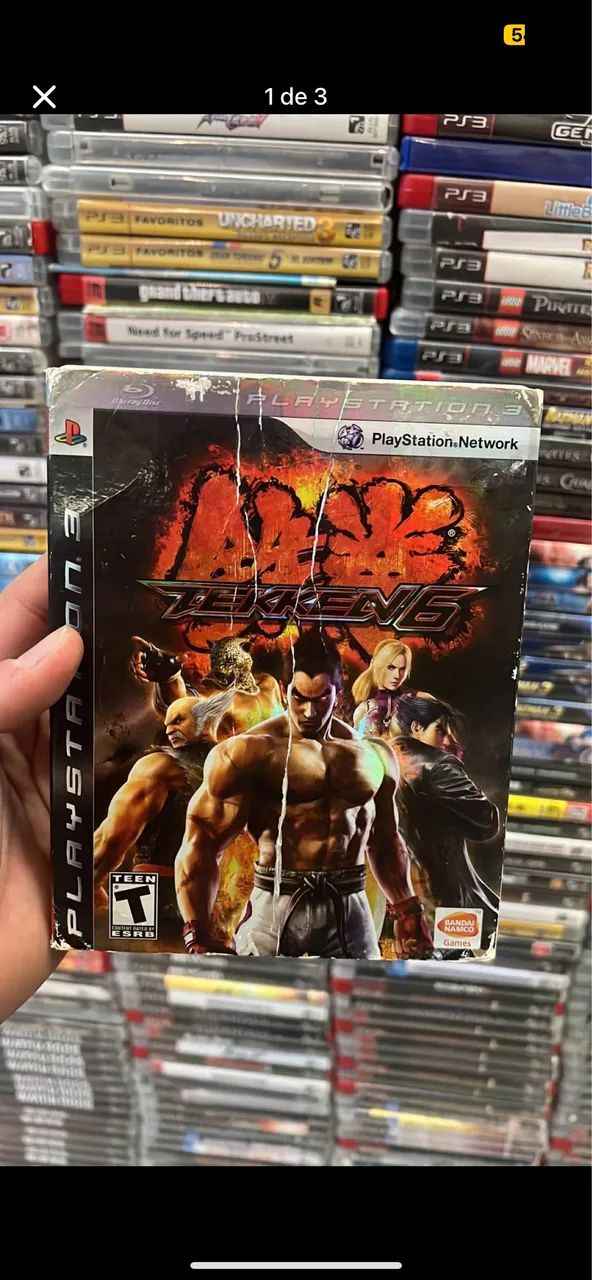 Tekken 6 play 3 Original com luva  - Foto 3