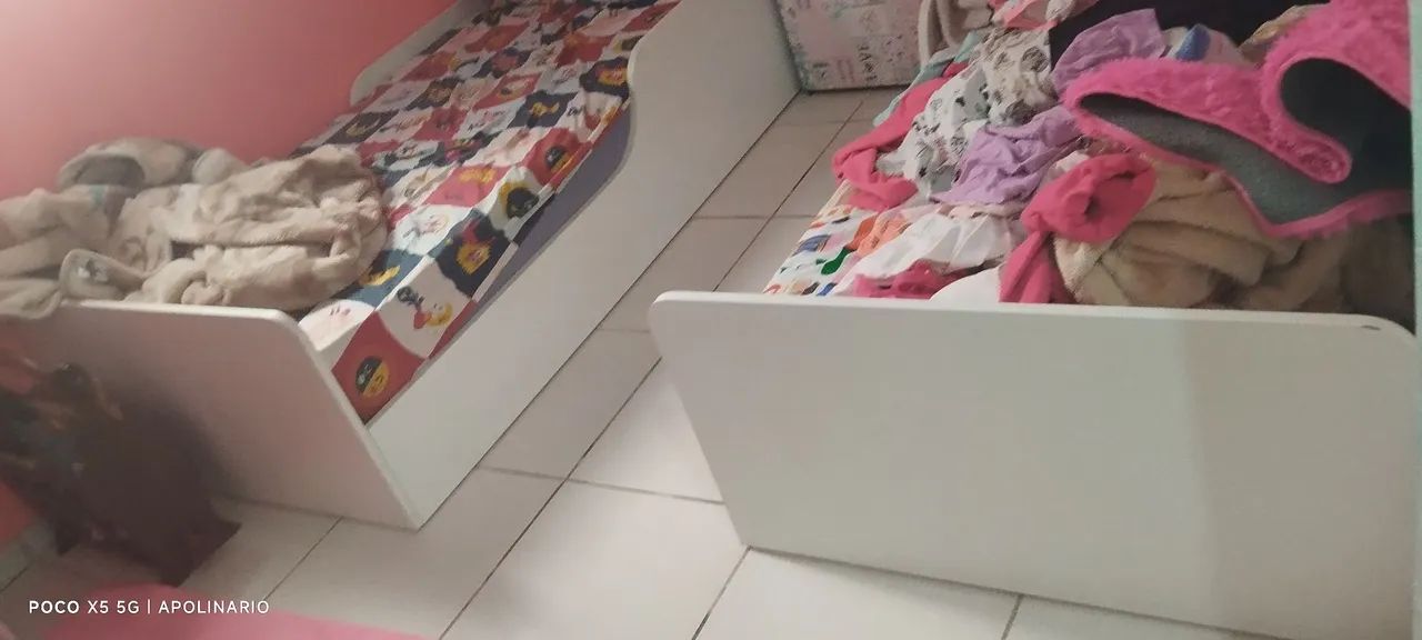 cama de solteiro em MDF 