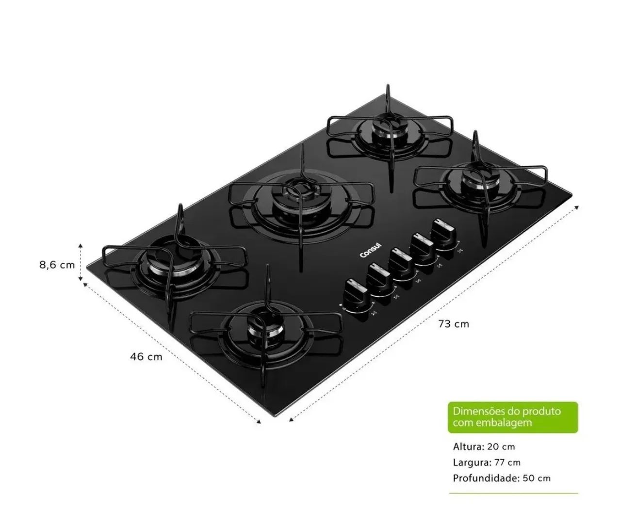 Cooktop cônsul 5 bocas  - Foto 2