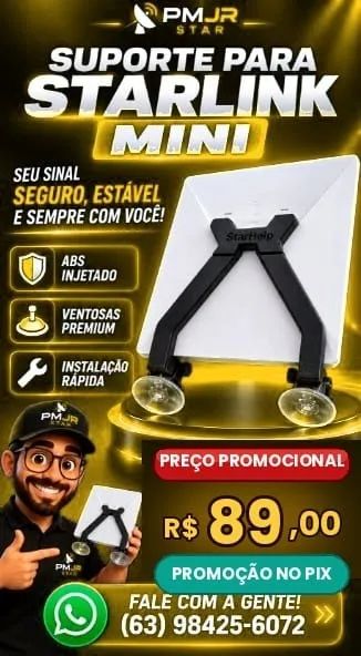 PROMOÇÃO! Suporte Veicular para Starlink Mini Novo