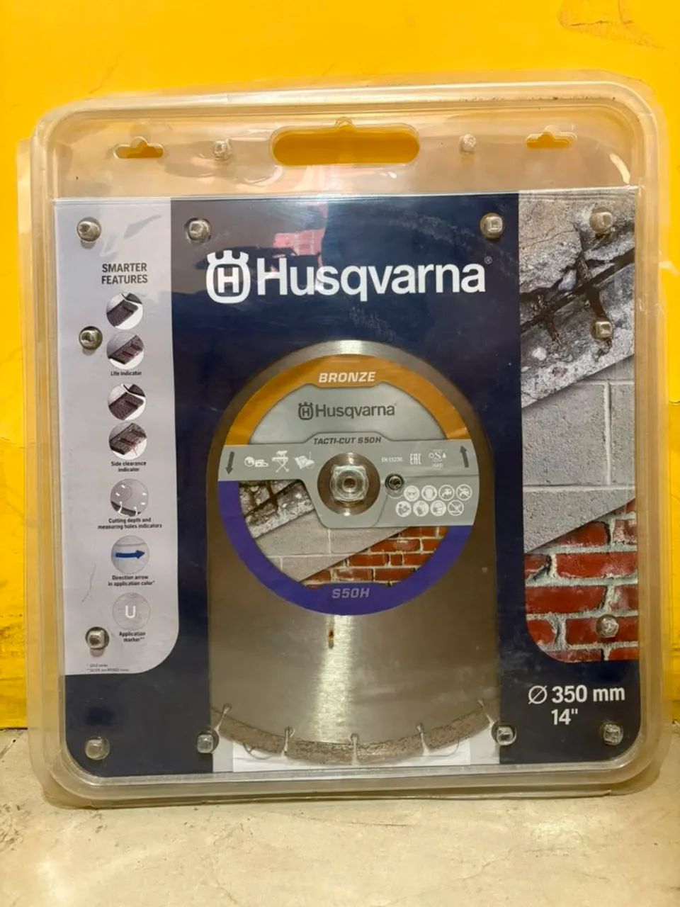 Disco de corte husqvarna bronze 14 polegadas para cortadora de piso