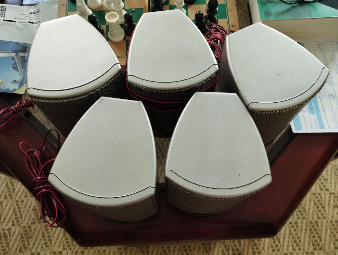 05 caixas de som com sub woofer Britania