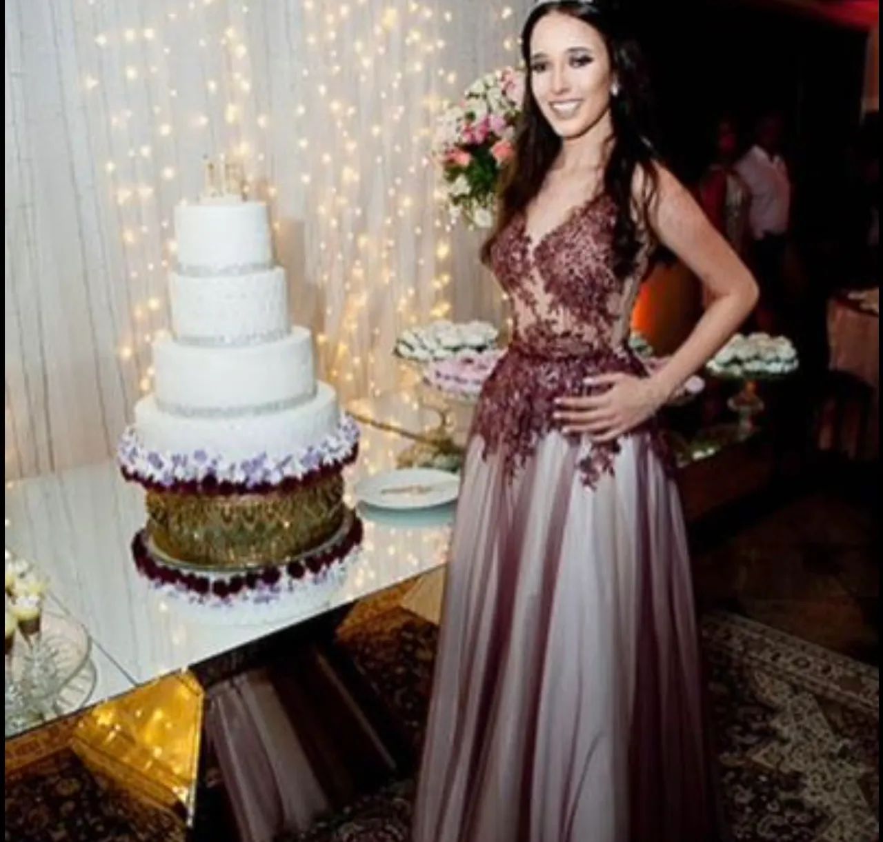 Vestido Debutante Choc Color 2 em 1