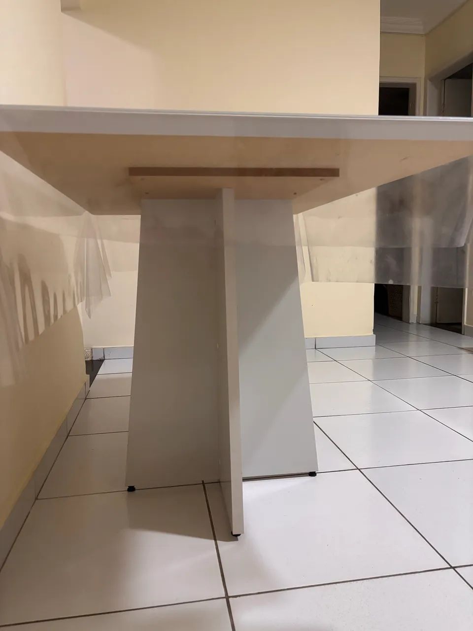 Mesa 100% MDF Tampo de vidro - Foto 2