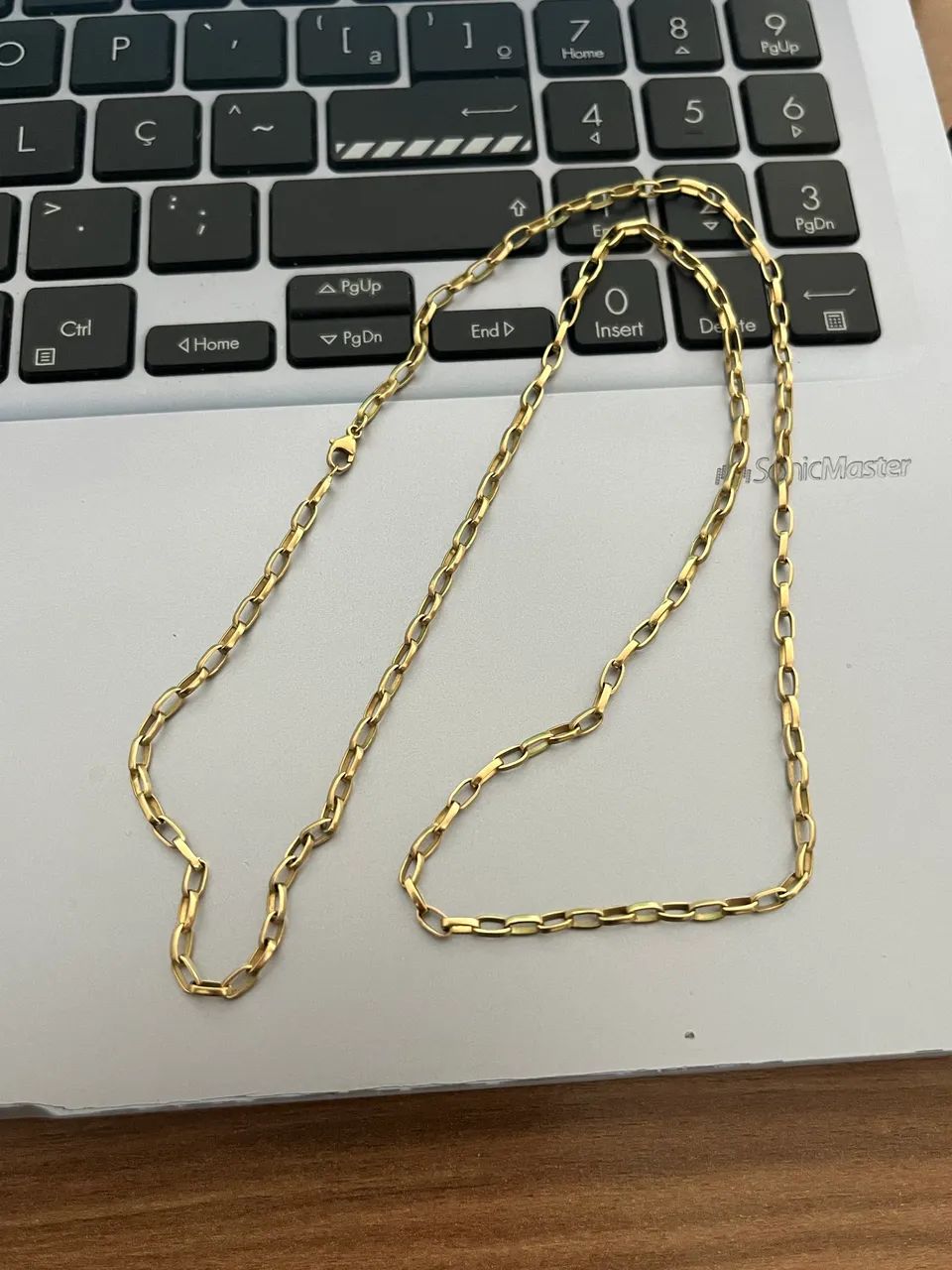 Corrente Maciça de Ouro 18k modelo tijolinho 