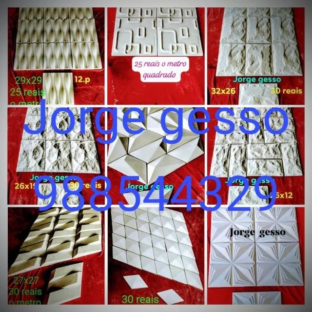 placas em gesso 3D * - Foto 2