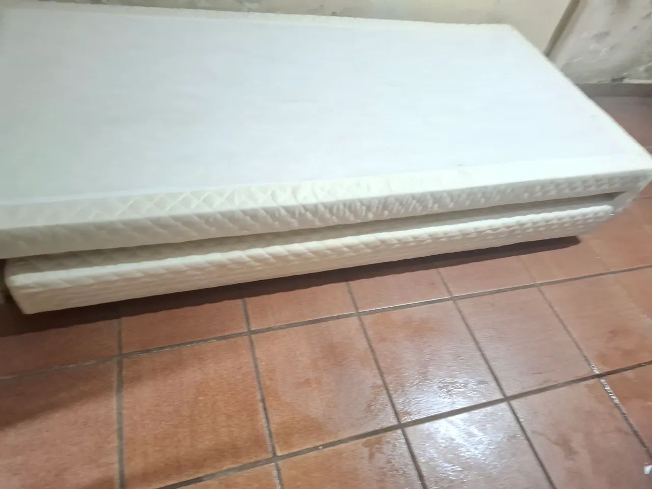 Box  bicama com colchão e.cama auxiliar  solteiro 88x1.88  - Foto 3