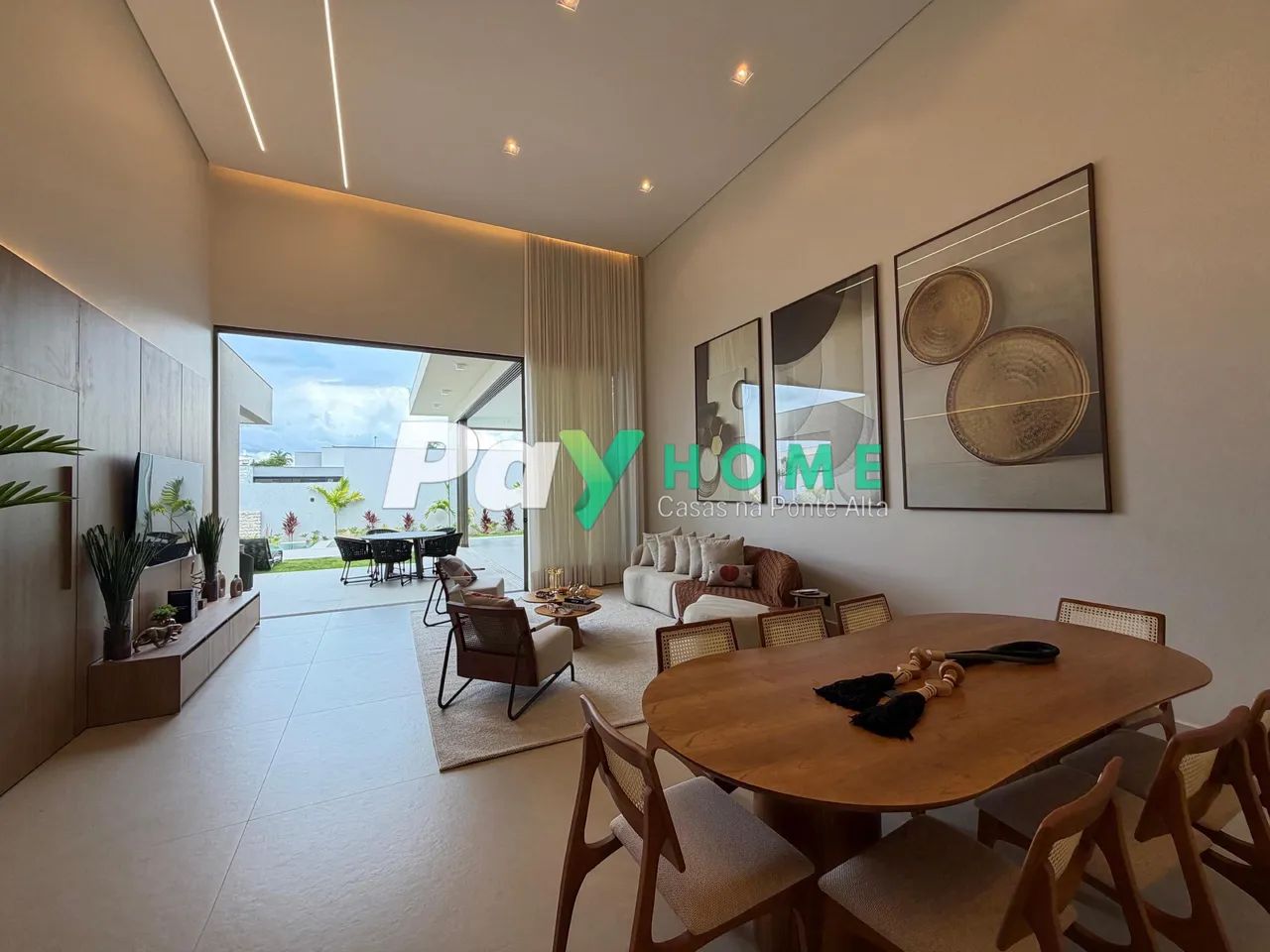 Linda casa, porteira fechada com 4 suítes - Foto 3