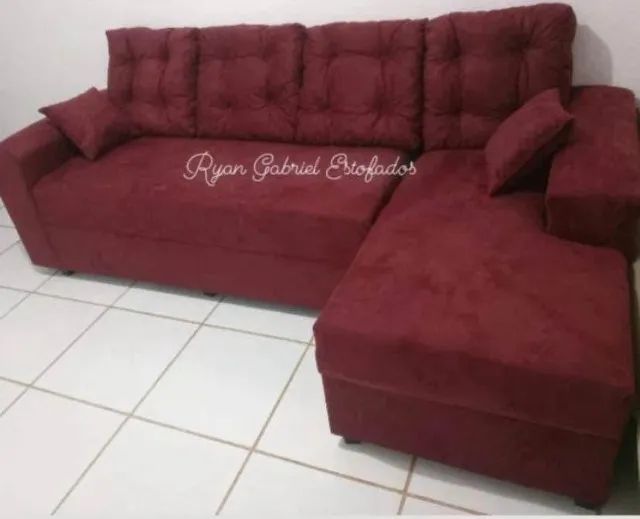 Promoção Sofá 4 Lugares com Chaice de Fábrica - Foto 4