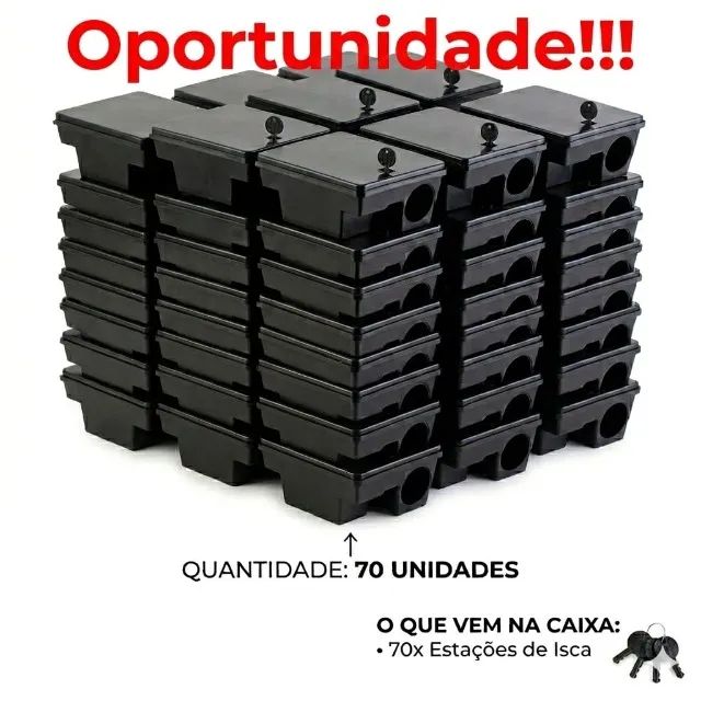 Kit 70 unidades de Porta Isca