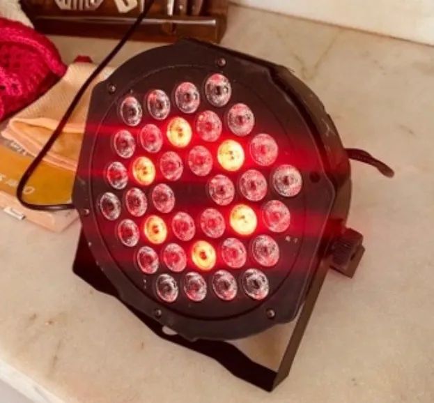 Kit4 Refletor Par LED 36 LEDs RGBW Iluminação Profissional