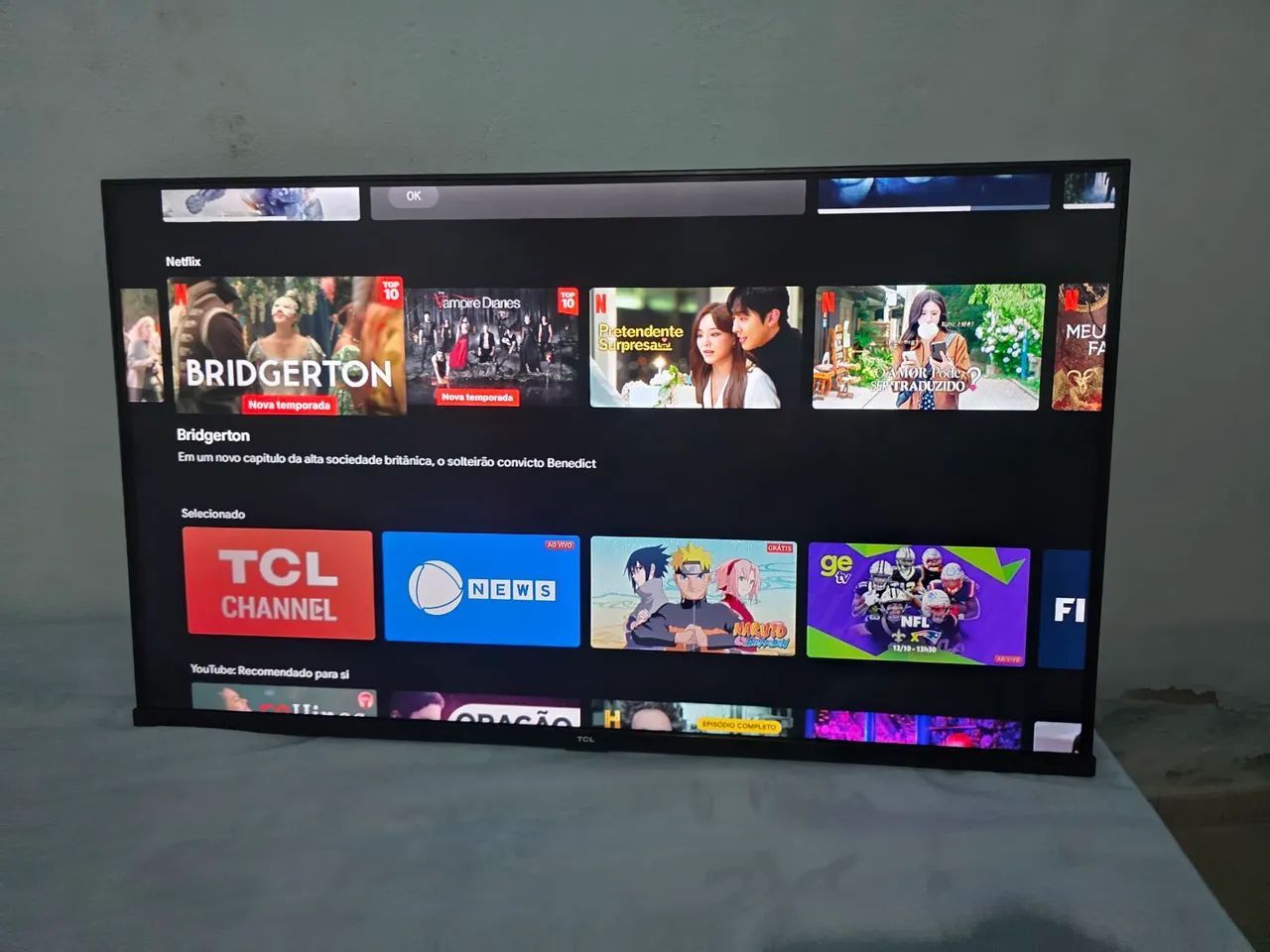 Televisão 43 polegadas smart tcl